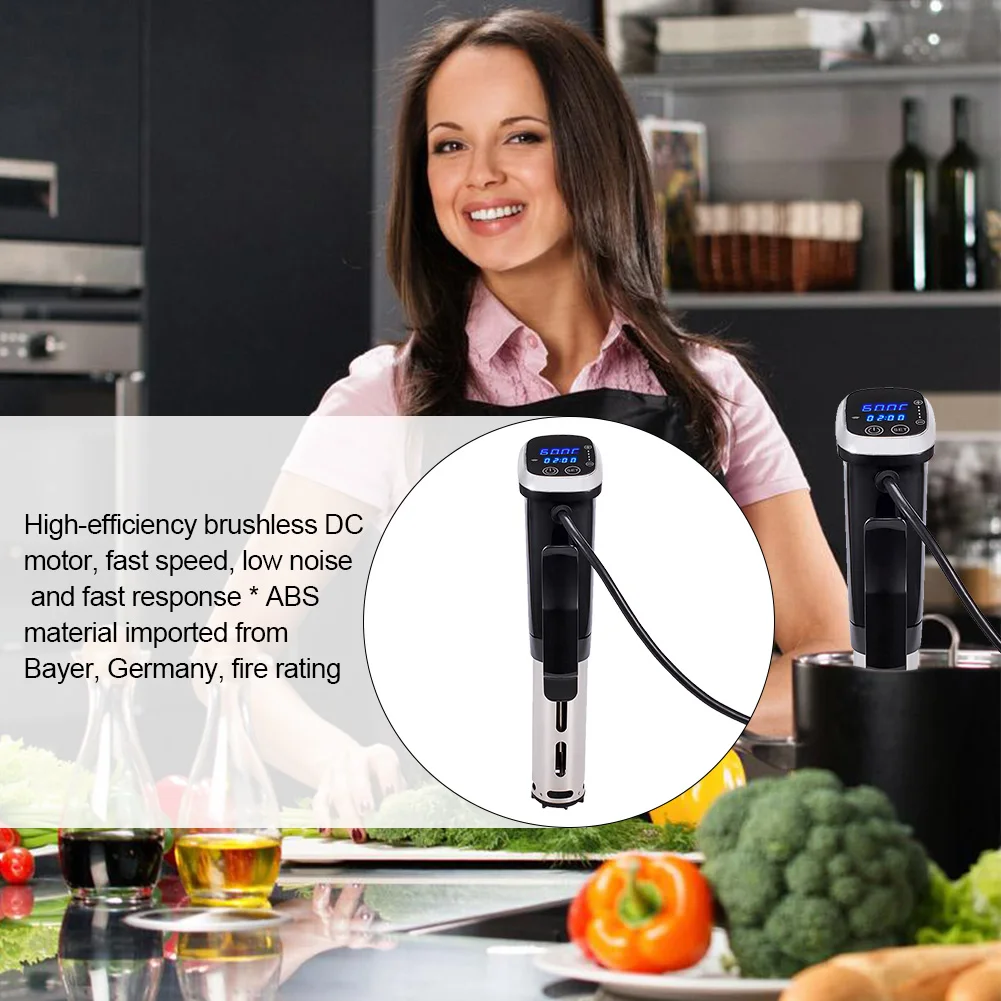 

New Low Temperature Vacuum Slow Cooker Intelligent Cooking Stick Machine Waterproof IPX7 Water Temperature 0.1 Degree