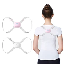 

Intelligent Posture Corrector Back Posture Trainer Clavicle Spine Shoulder Correction Smart Tips Adjustable Length Back Support