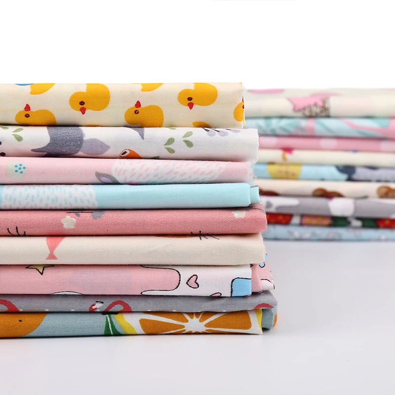 Cotton Fabric Printed Cloth Sewing Quilt Fabrics for Patchwork Needlework DIY cotton Twill Fabric For DIY Scrapbooking