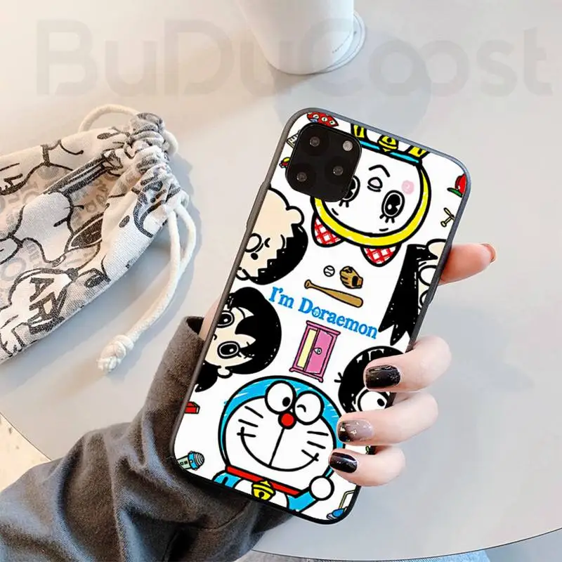 Обычный Милый мультяшный чехол для телефона с котом роботом iphone 11 Pro11 Pro Max X XS XR MAX