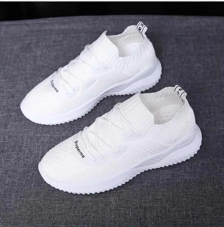 

Fast Delivery Women Casual Shoes Fashion Breathable Walking Mesh Lace up Flat Shoes Sneakers Women 2019 Tenis Feminino