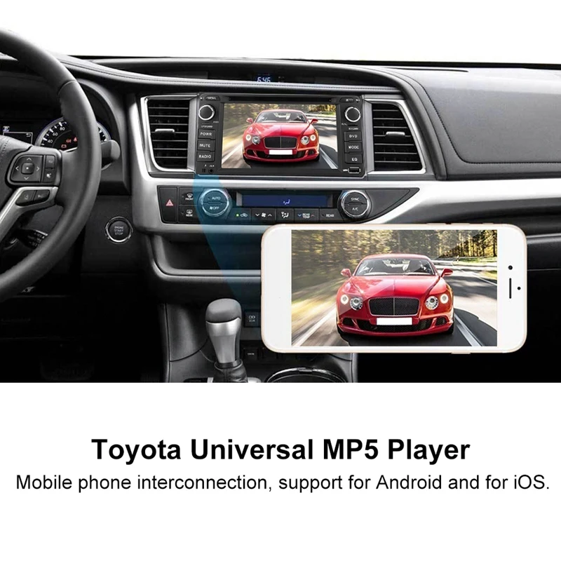 Автомобильный MP5 плеер DVD Авторадио FM радио для Toyota Corolla универсальный gps навигация радио