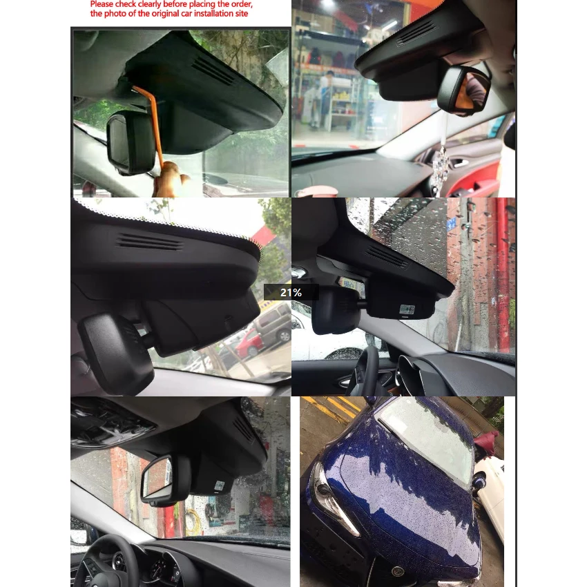 4K 2160P Alfa Romeo Stelvio Giulia 용 차량용 DVR WIFI 비디오 레코더 대시 캠 카메라 설치 용이 952 949 2014-2020 2021 2022