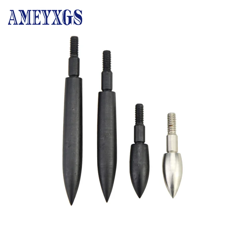 

12 Pcs Archery Arrow Field Points 100/150/200/250/300/350 Grain Bullet Points Screw Broadheads Outdoor Shooting Accessories