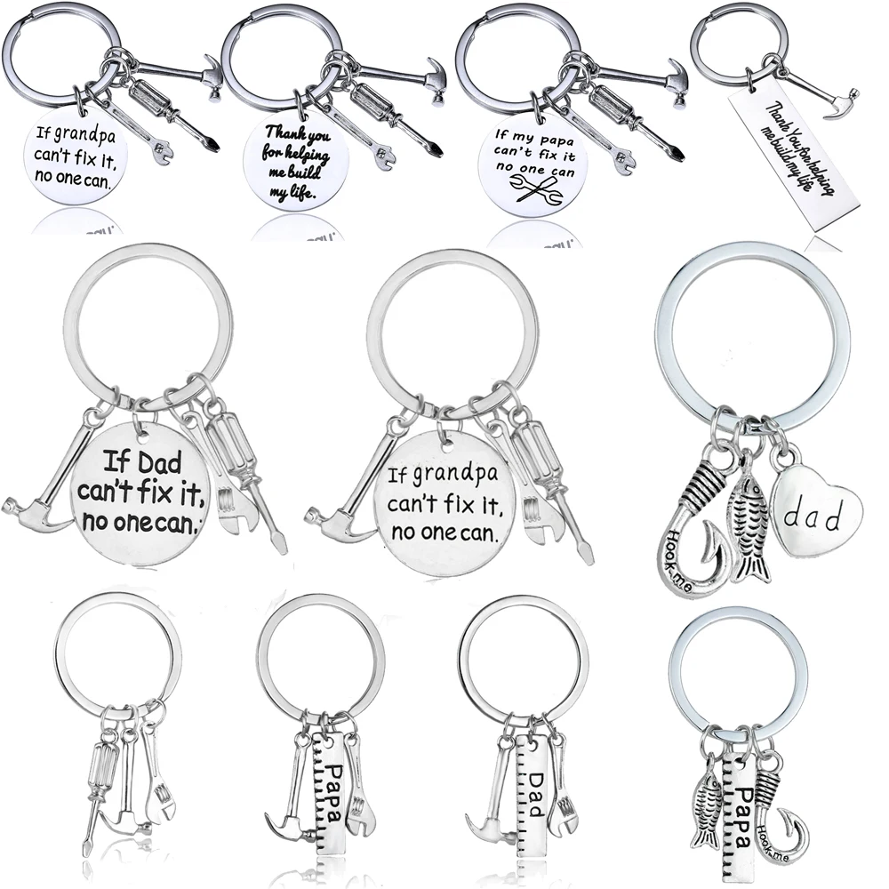 

If Dad Can't Fix It No One Can Hand Tools Keychain Daddy Keyring Birthday Gifts Dad Father's Day Gifts Key Chains Key Holder Hot