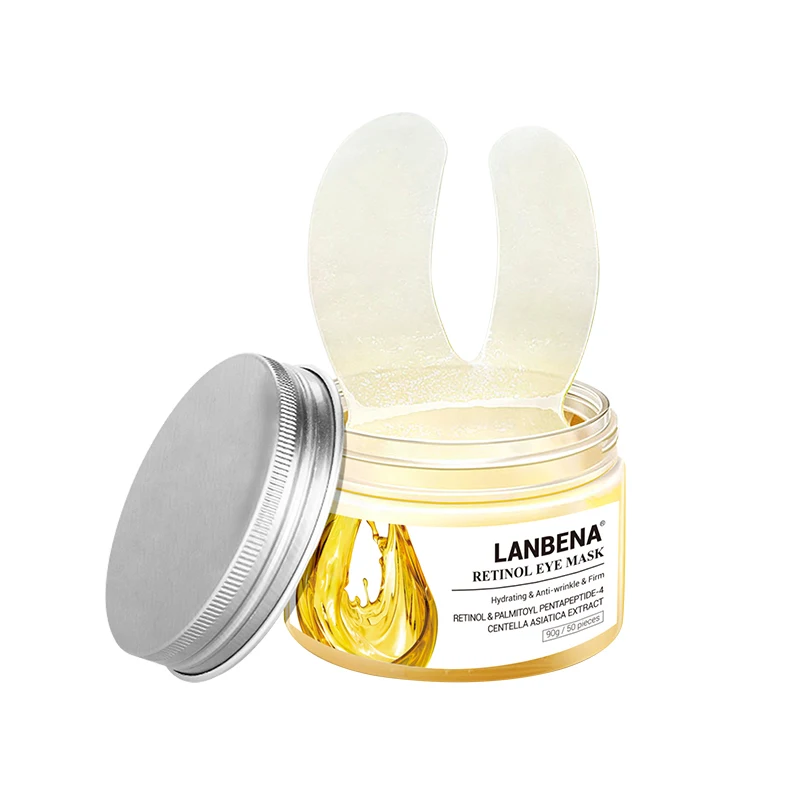LANBENA, 50 шт., Золото османтуса, патчи для глаз, удаляют темные круги, женские сумки для глаз, уменьшают линии глаз, подтягивают, укрепляют, заботятся о коже - Цвет: retinol