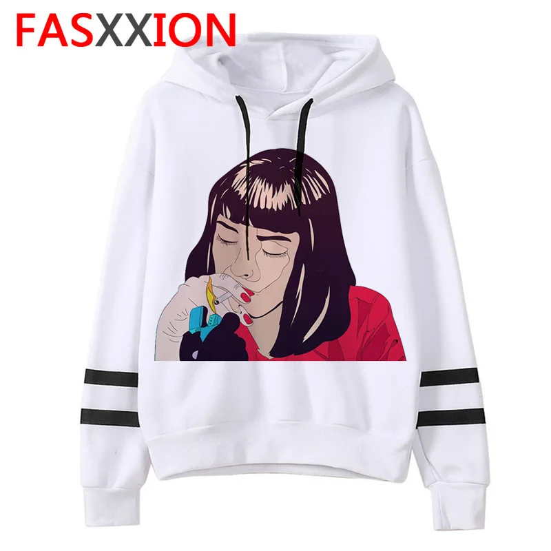 Pulp fiction Толстовка harajuku ulzzang для мужчин/женщин Графический Tumblr свитшот в стиле грандж повседневное негабаритных забавный мужской/женский - Цвет: 830
