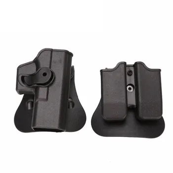 

92 IMI Quick Draw Rotate Tactical Holster & Double Magazine Paddle Pouch Belt Clip Right-Handed Military Hunting Gun Accessories