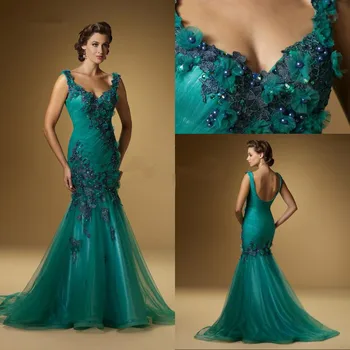 

free shipping 2018 new maxi vestidos formales long wong Beaded Ruched Mermaid Special Sexy prom Gown mother of the bride dresses