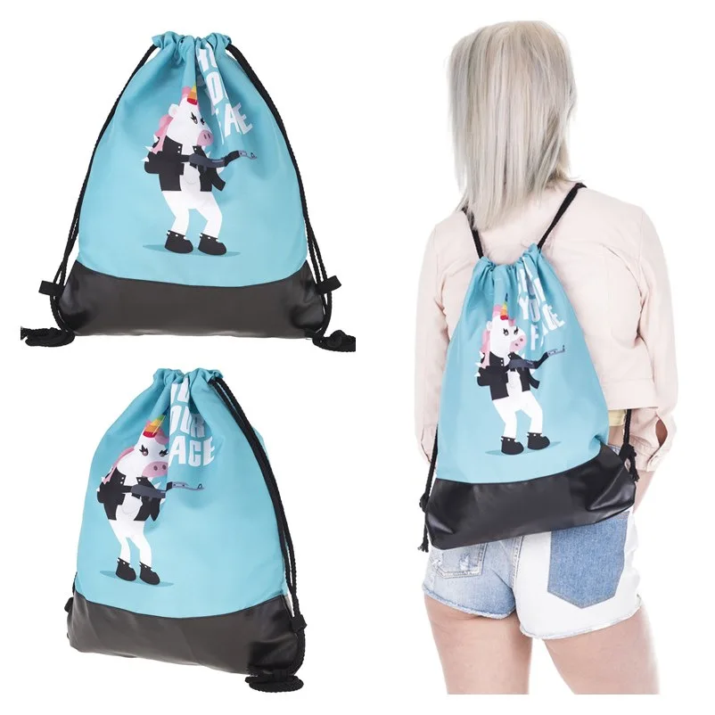 Лидер продаж, пуловер со шнурками сверху мешочек из фланелета с кожаной подошвой в европейском и американском стиле, Лидер продаж, женский рюкзак с кулиской B