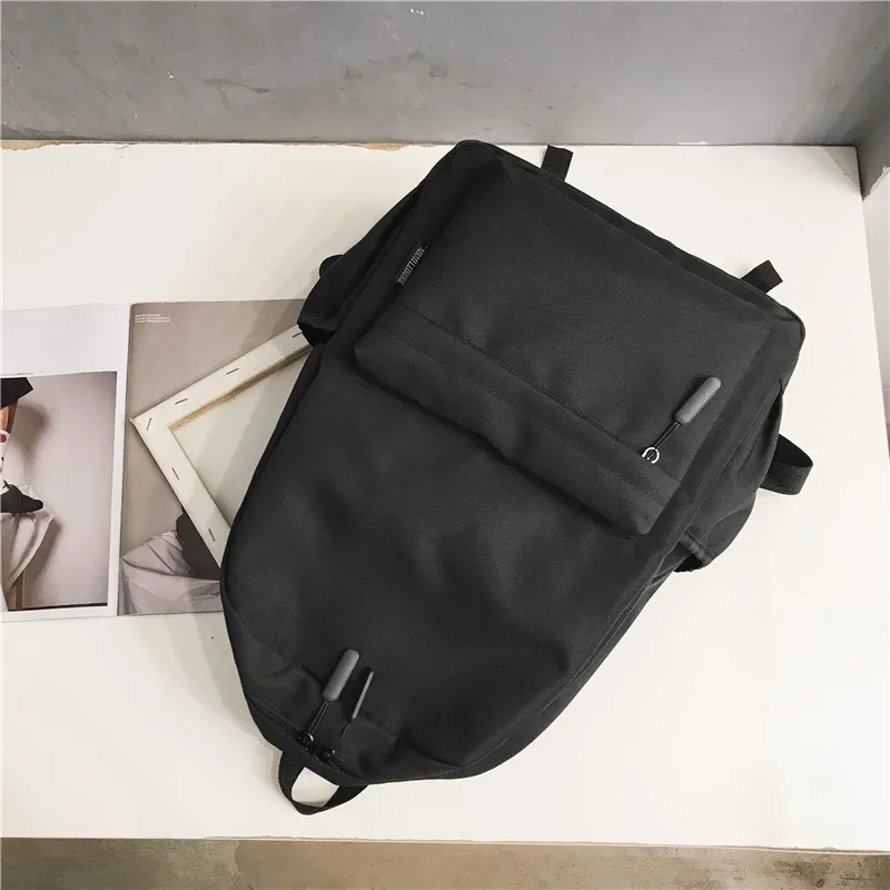 sólida moda saco de escola para adolescentes