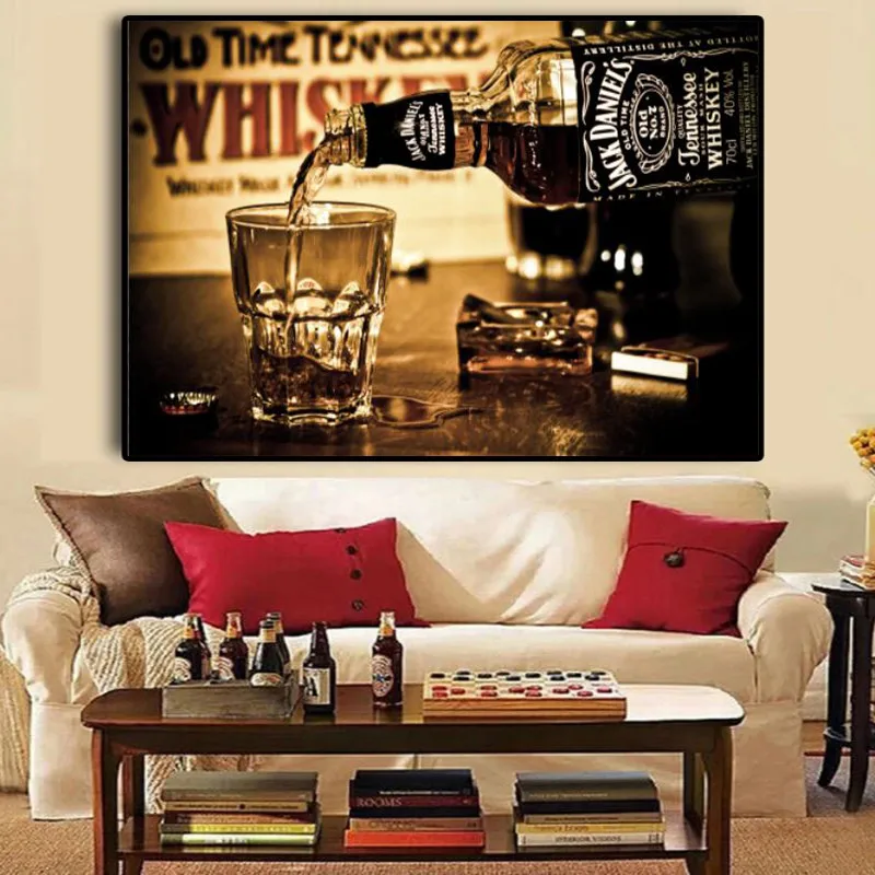 

Whiskey Drinks Wall Posters And Prints Modern Canvas Art Paintings Print On Canvas Bar Decorative Pictures For Home Decor