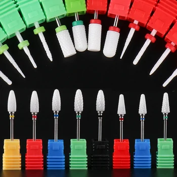 

1pcs Nail Drill Bit Ceramic Electric Milling Burr Nail Cutter For Mill Manicure Machine Gel Nail Files Nail Drill Bits TRXTC1-42