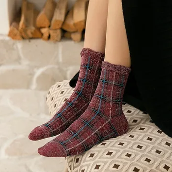 

Spring Autumn New Trend Cotton Socks Woman Filigree Lace Cute Skarpetki Comfortable Funny Socks Minimal Calceines Mujer 20010502