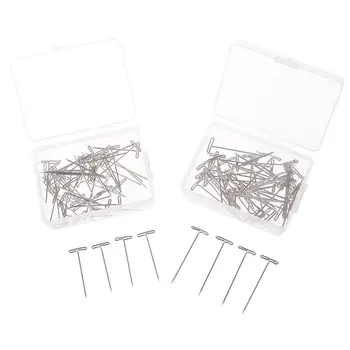 Preise T-Pin Haar Pins Perücken Mannequin Kopf Haar Weben Für Holding Perücken Haar Extender Perücke Werkzeuge Salon Styling Werkzeuge Haar Pin