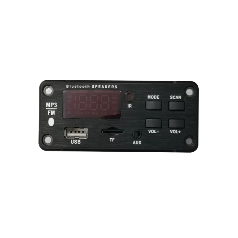 Фото Четыре Цвета экран дисплей Bluetooth MP3 декодер доска 5 В и 12 питание с радио FM функция Четыре Цвета экран дисплей Bluetooth MP3 декодер доска 5 В и 12 питание с радио FM функция