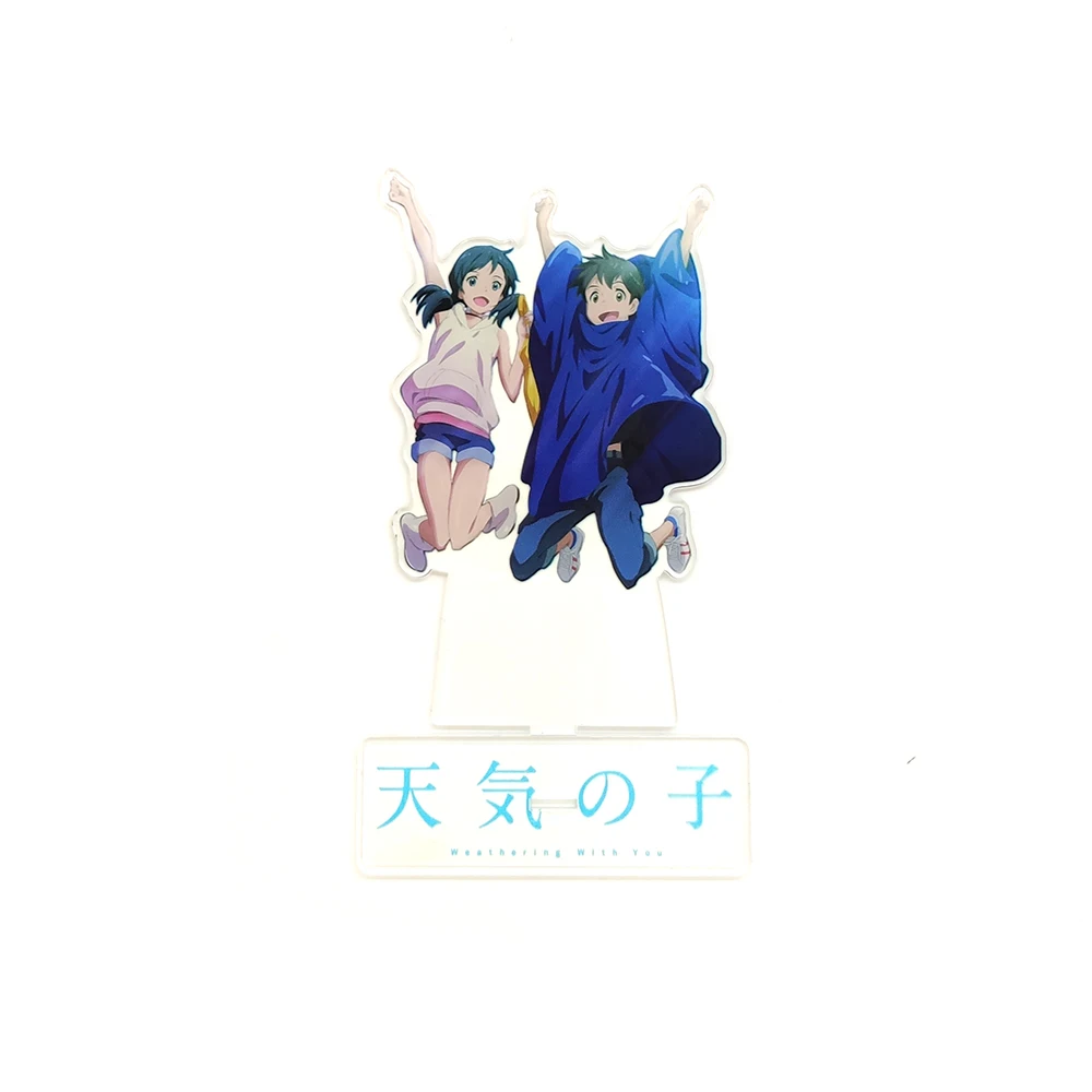 Weathering With You Morishima Hodaka Amano Hina фигурка на акриловой подставке модель двусторонняя