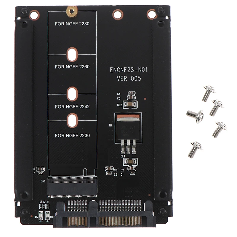 1 шт. металлический чехол B+ M ключ M.2 NGFF SSD To 2,5 SATA 6 ГБ/сек. адаптер карта с корпусом разъем M2 адаптер NGFF с 5 винтами