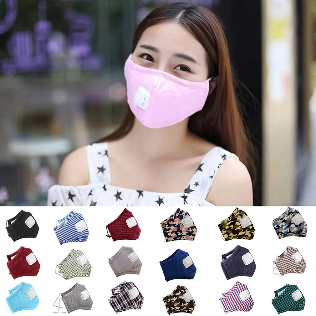 PM2.5 Men Women adult Cotton Anti Dust Mask Mouth Mask Activated Filter Windproof Mouth muffle Bacteria Proof Flu Face Masks