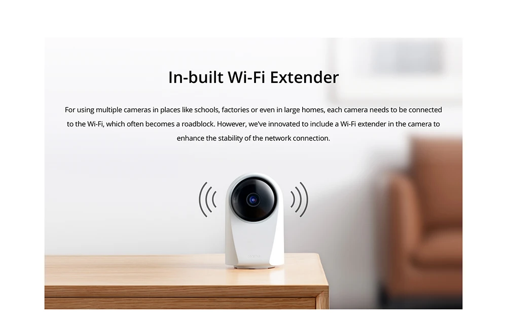 Realme Smart Cam 360° 1080p WiFi Smart Security Camera description image 10