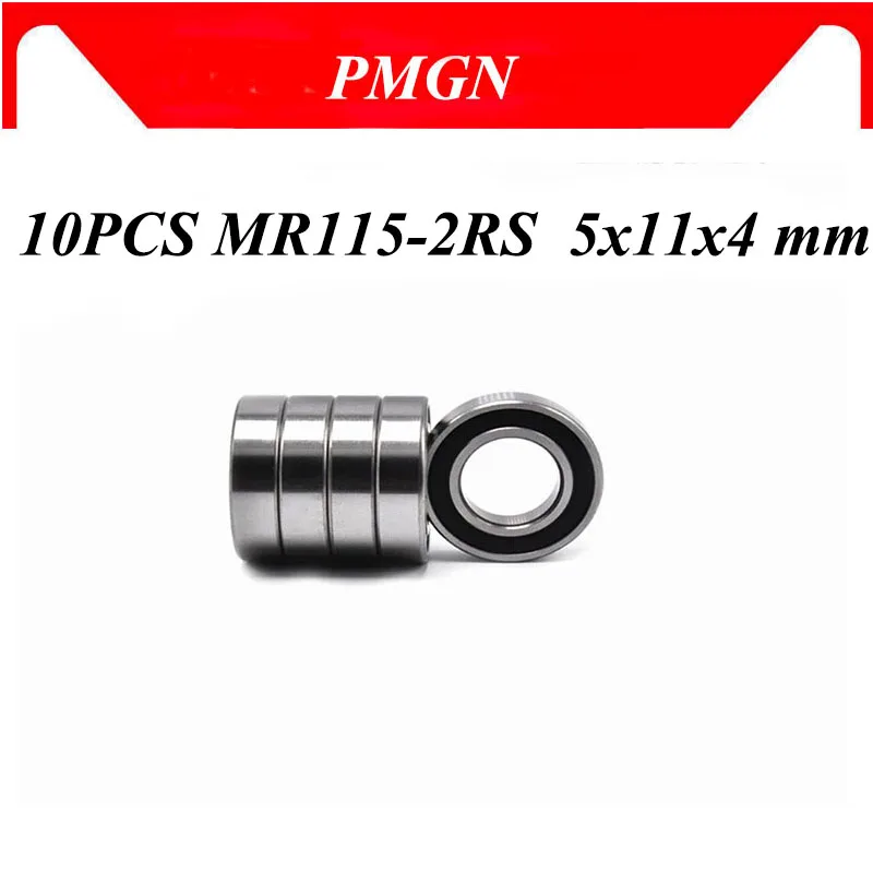 10 шт. ABEC 5 MR115 2RS RS MR115RS 5x11x4 мм резиновая Герметичная крышка миниатюрный