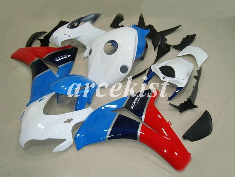 ABS литьевая форма мотоцикл обтекатели комплект Подходит для Honda CBR1000RR 08 09 10 11 2008-2011 набор кузова белый синий