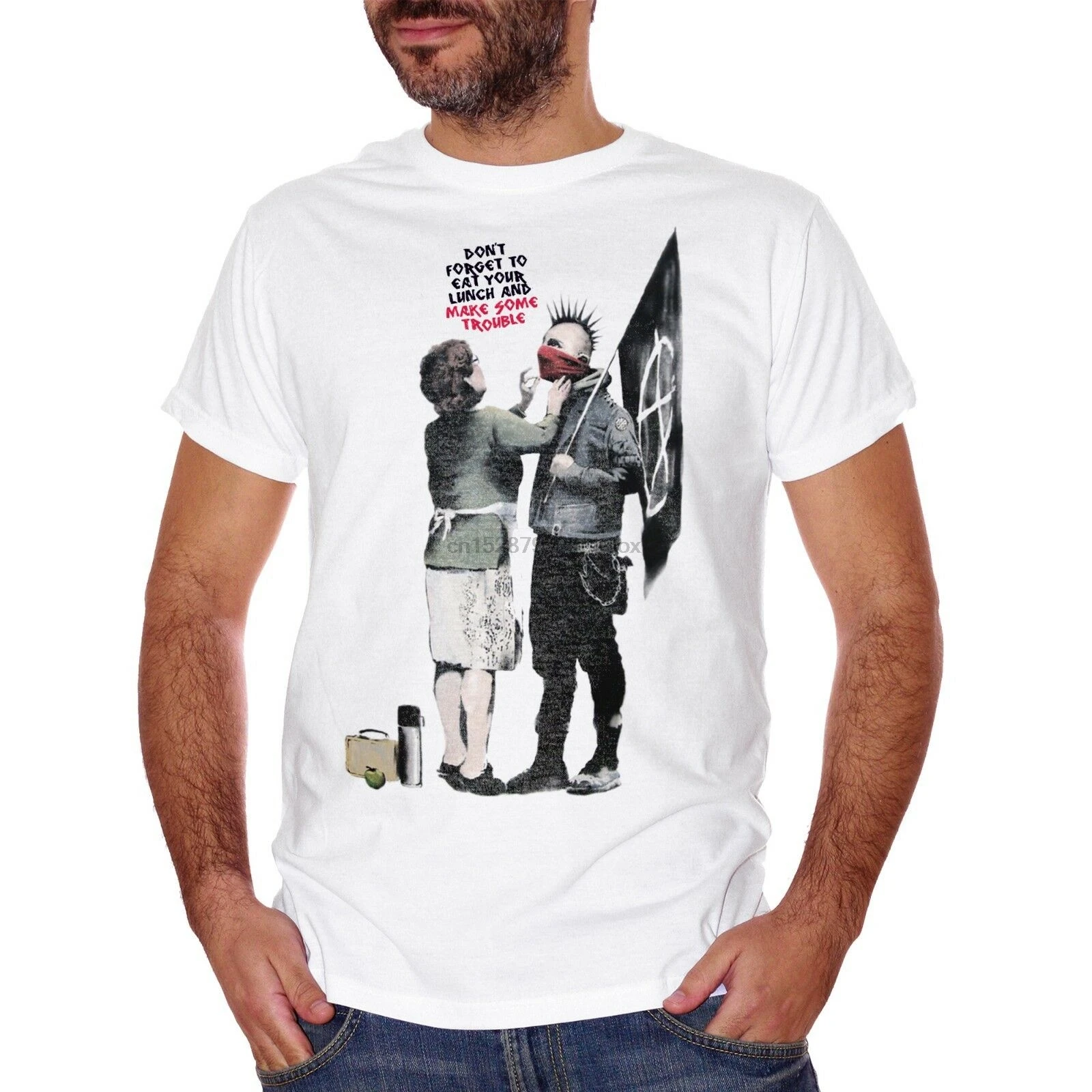 Футболка Banksy Mamma Anarchico Kiss Artist Street Art Трафарет Бристольский бренд Мужская мода