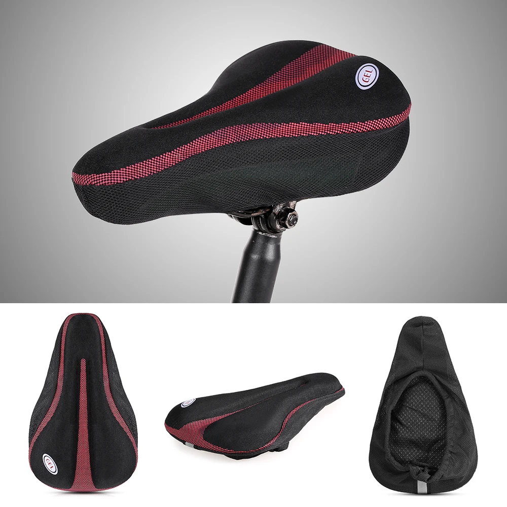 

Bicycle Seat Cover Silicone Gel Cover Ergonomic Comfortable Bicycle Saddle Cushion Cover for Cycling Road Bike