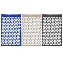 Лидер продаж; йога коврики удобные снять стресс боли в спине с шипами, для йоги коврик подушка Массажер иглоукалывание релаксации дноуглубительные работы крови