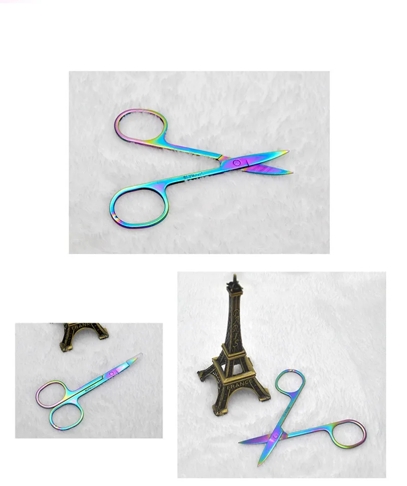 1 шт. Нержавеющая сталь ножницы для бровей Триммер Бритвы Ножи волос удаление