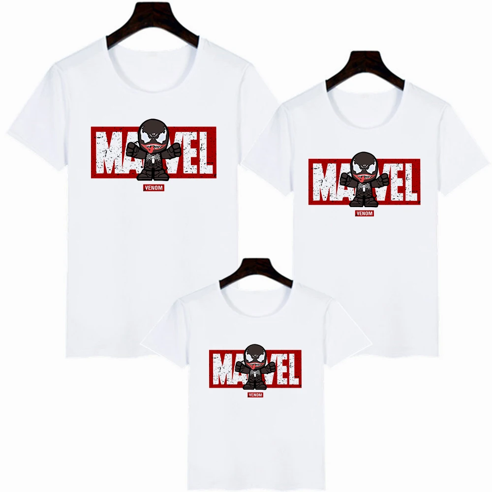 Tanio Marvel Eddie Brock Venom Avengers drukowane T Shirt Famliy