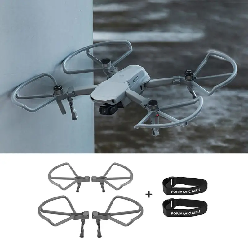 

Propeller Guard for DJI Mavic Air 2 Protector Quick Install Protective Cage Cover & 2pcs Propeller Blade Tape Straps