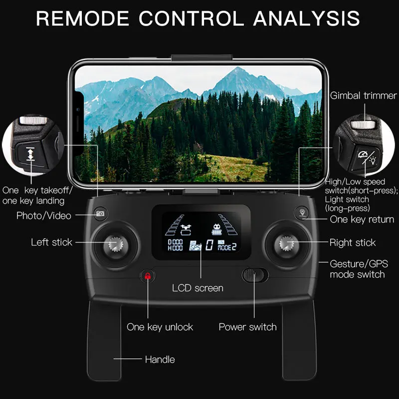 MJX Bugs B4W 5G gps бесщеточный складной Дрон с wifi FPV 2K HD камера Анти-встряхивание 1,6 км 25 минут оптический поток RC Квадрокоптер