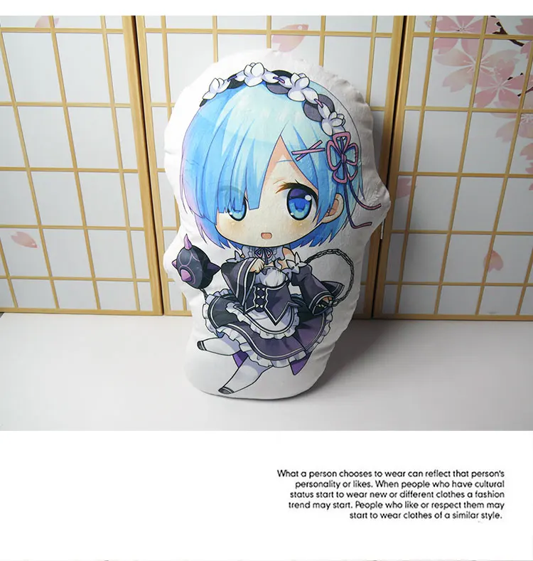 Аниме Re: жизнь в другом мире от нуля игрушка подушка короткая плюшевая rem мягкая