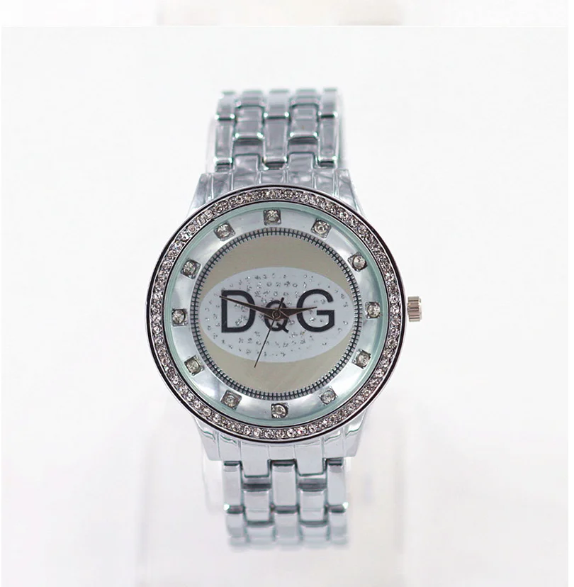 Reloj Mujer 2019 Новый Элитный бренд DQG кварцевые женские часы Мода серебро Нержавеющая