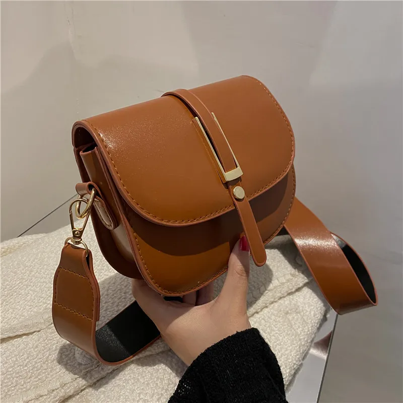 Bolsa De Hombro Bolsos cruzados para mujer Bolsos elegantes con solapa Bolso  retro para mujer (Marrón 1) Likrtyny Para Estrenar