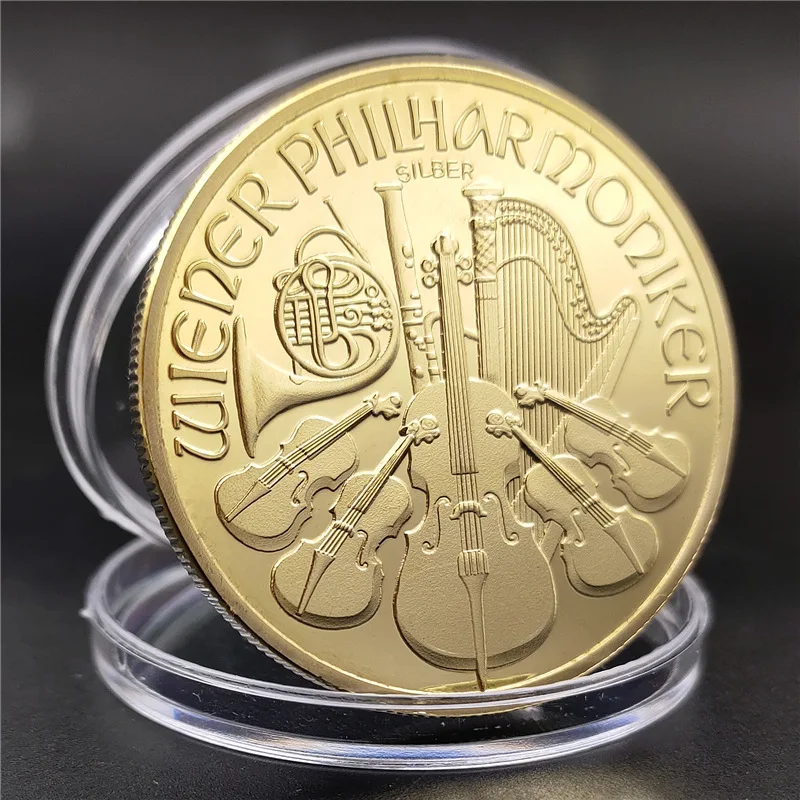Венский фигармонический оркестр коллекционные украшения позолоченные Сувениры