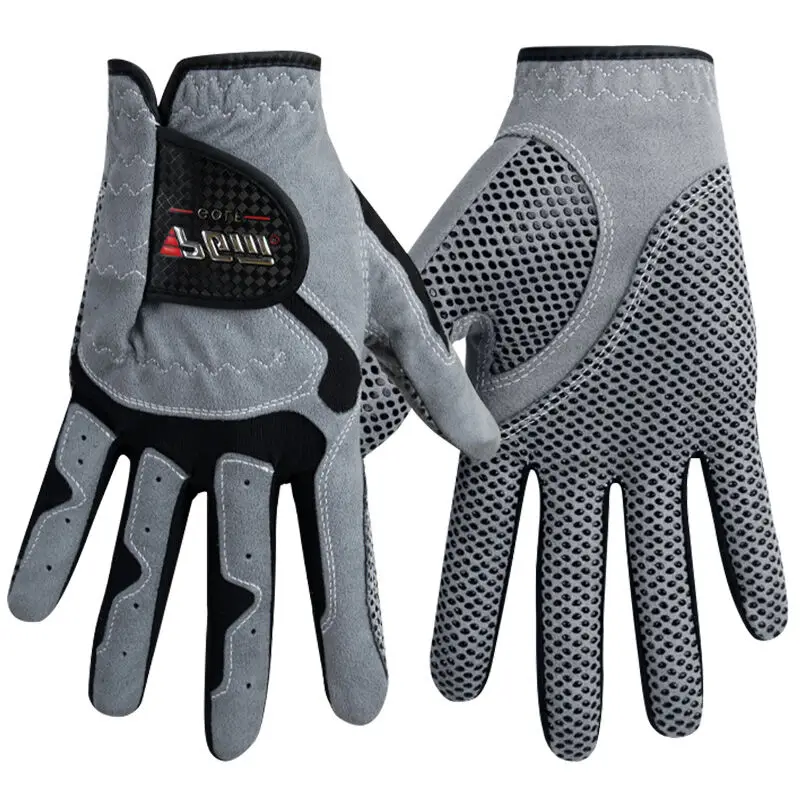 Перчатки для гольфа мужские спортивные перчатки для левой руки из микрофибры мягкие противоскользящие Нескользящие частицы дышащее оборудование для гольфа Высокое качество