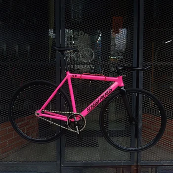 

track Bike 54cm frame single speed bike frame with carbon frok fork and wheel 70mm rim fixie Bicycle 700C