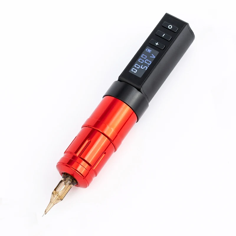 

Wireless Tattoo Pen Battery Pen Rotary Machine Gun Japan Coreless Motor Digital Display Permanent Makeup Pen Needle Cartridge