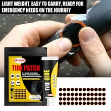 

48pc Bike Tire Patch Bicycle Tire Repair Kit Tire Glue Repair Patch Inner Tube Puncture Repair Tool MTB Road Bike Tire Repair
