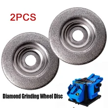 

2pcs 180Grit 50mm Diamond Grinding Wheel Circle Disc Electric Multifunctional Sharpener For Woodworking Tool Grinder Machine