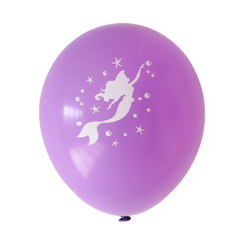 10 шт. Русалочка воздушные шары многоцветный воздушный шар "Конфетти" шарики для свадьбы, дня рождения, вечеринки, украшения для детского душа - Цвет: Многоцветный