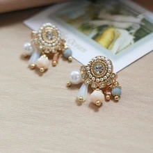 Игольчатые серьги женская серьга-подвеска ювелирное изделие пуш-ап алюминиевый сплав юбилей подарок на Рождество, день рождения элегантный свадебный подарок