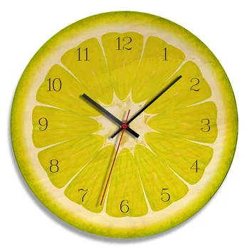 

Nordic Style Frameless Wooden Wall Clock,Creative Dining Room Decoration Clock