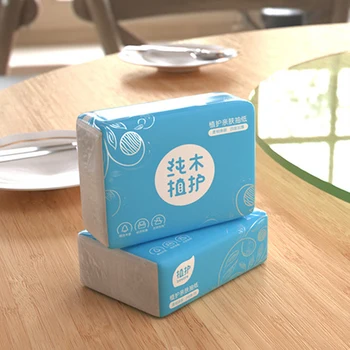 

4-layers Soft Paper Extraction 60 Sheets Skin-Friendly Paper Extraction Protogenesis Napkin Household Kitchen Accessories