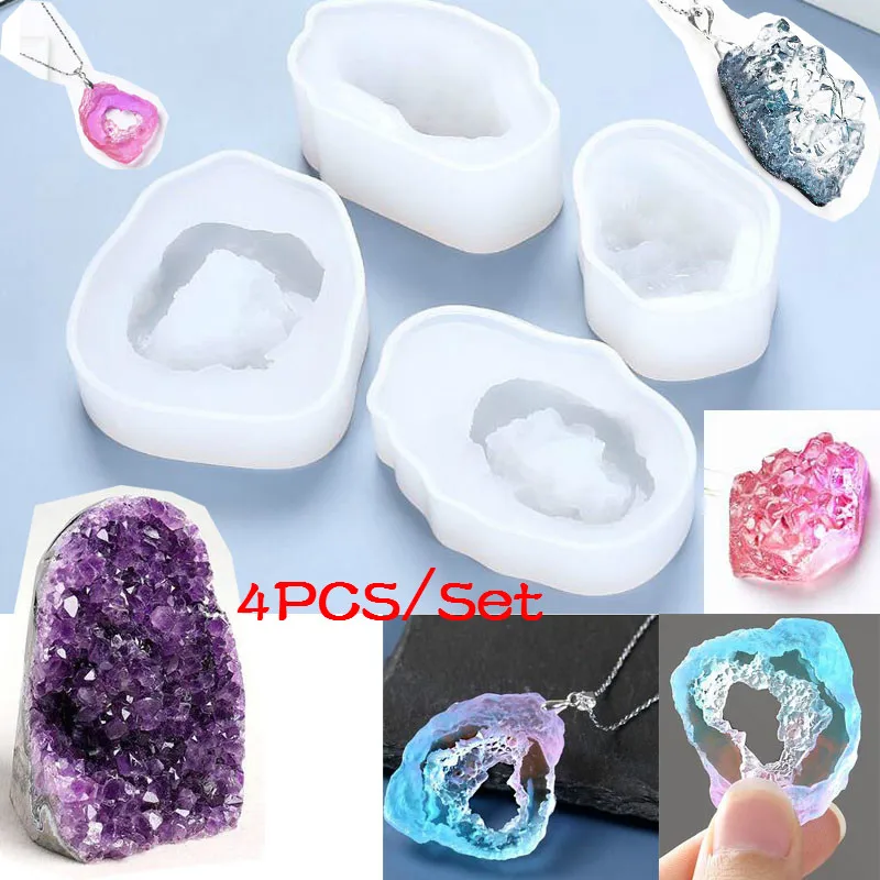 4pcs/set Silicone Mold Dried Flower Resin Decorative DIY Cutting Epoxy