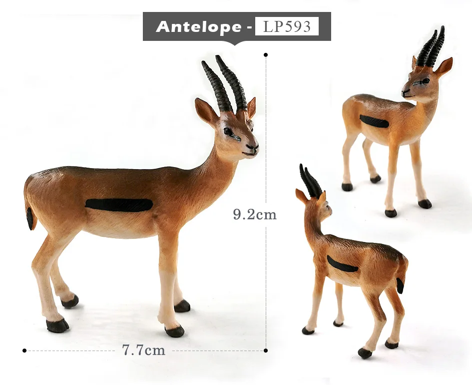 Koala Wolf Deer Leopard Alpaca Antelope Monkey animal model figurines home decor miniature fairy garden decoration accessories