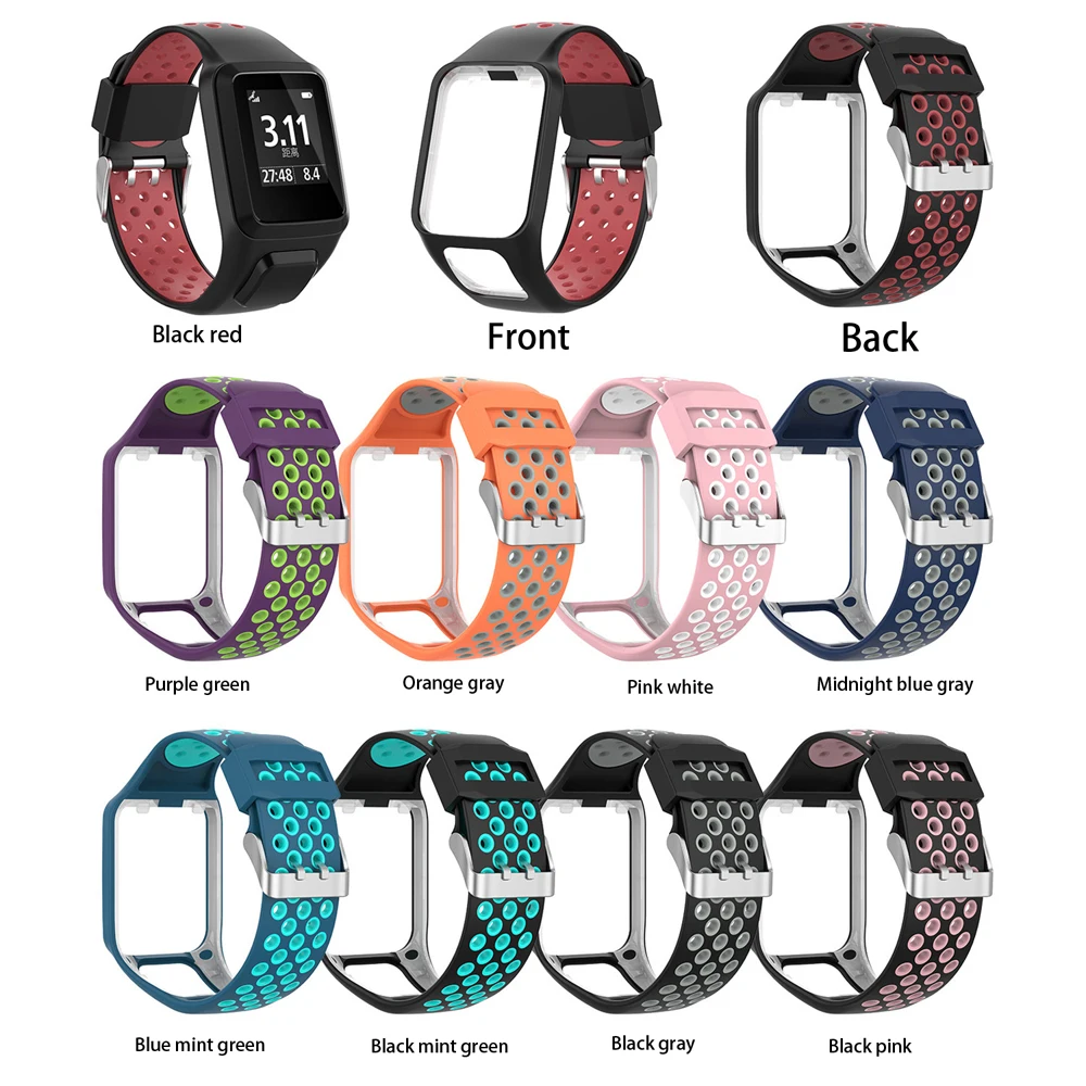 Wrist Band Bracelet for TomTom Runner 2 3 Watchband Strap for TomTom Spark Golfer Adventurer Spark 3 GPS Watch Silicone strap