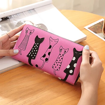 

Purse Ladies Hand Bags Women's Small Change Money Wallet Long Zipper Wallet Clutch Bag Female Phone Bag Fashion Three-Fold